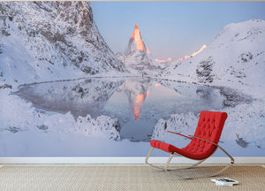 Riffelsee Wall Mural Wallpaper - Canvas Art Rocks - 2