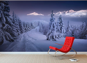 In The Winter Wall Mural Wallpaper - Canvas Art Rocks - 2