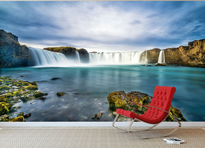 Godafoss Wall Mural Wallpaper - Canvas Art Rocks - 2