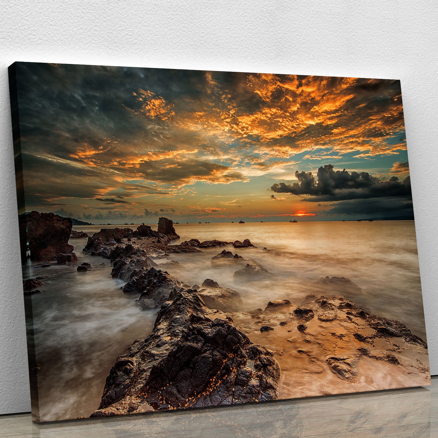 Angry Beach Canvas Print or Poster - Canvas Art Rocks - 1