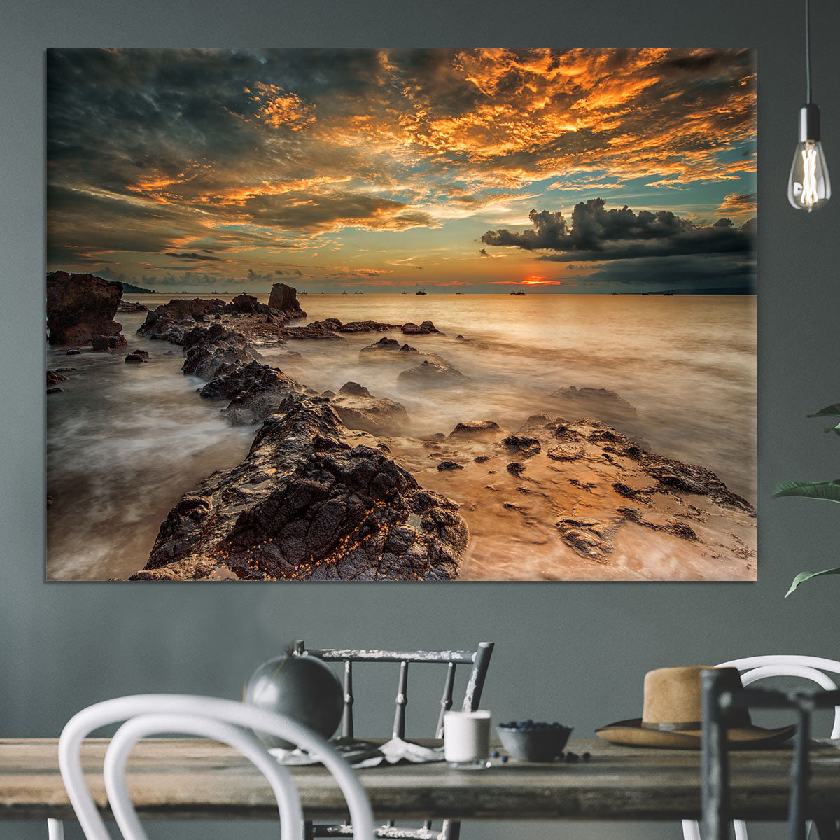 Angry Beach Canvas Print or Poster - Canvas Art Rocks - 3