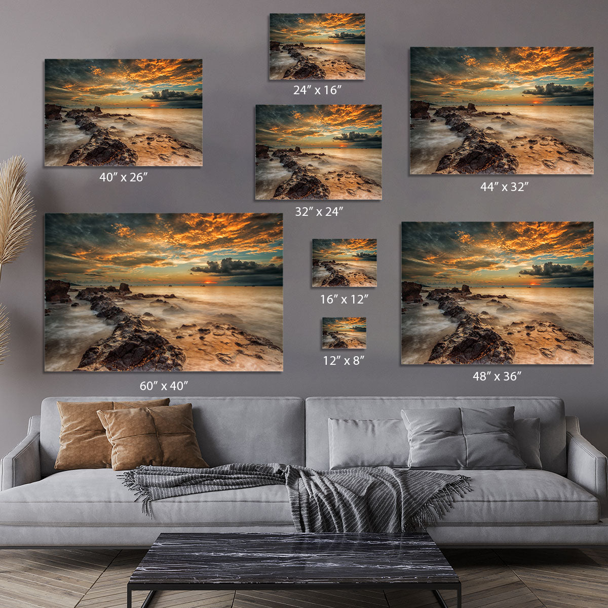 Angry Beach Canvas Print or Poster - Canvas Art Rocks - 7