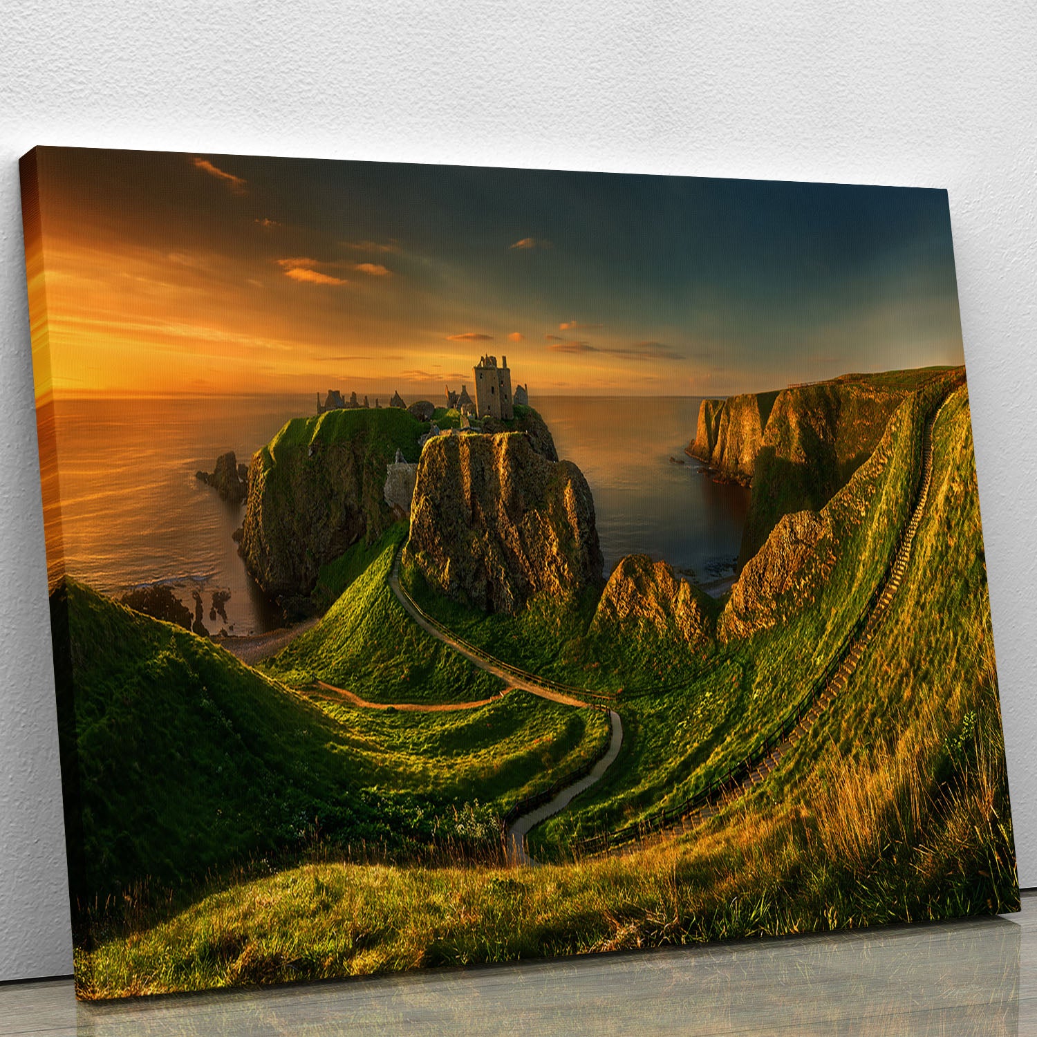 Dunnottar Canvas Print or Poster - Canvas Art Rocks - 1