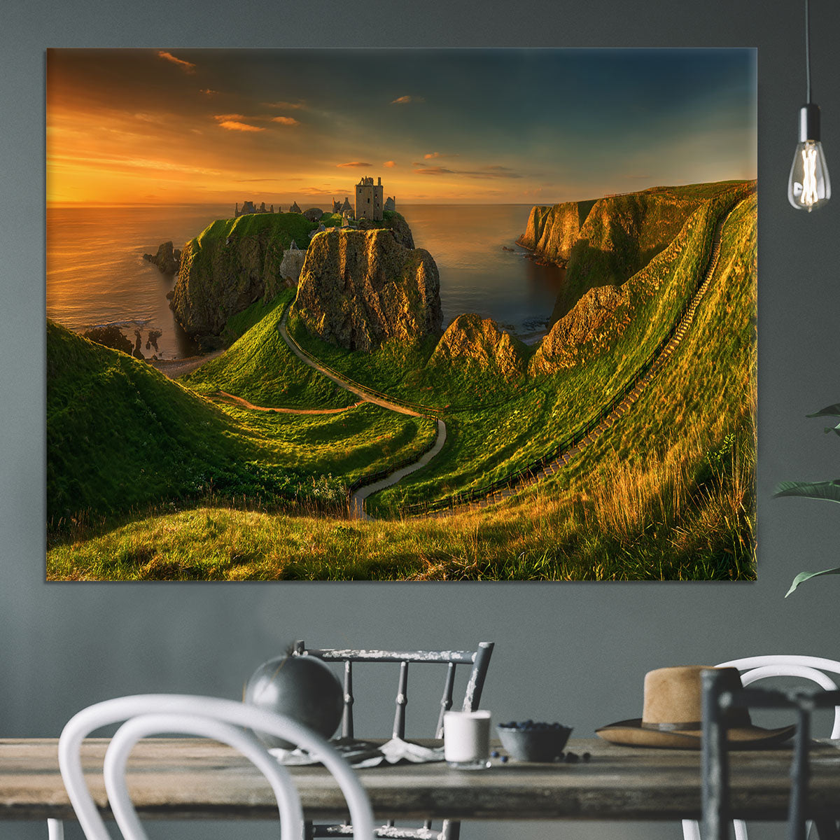 Dunnottar Canvas Print or Poster - Canvas Art Rocks - 3