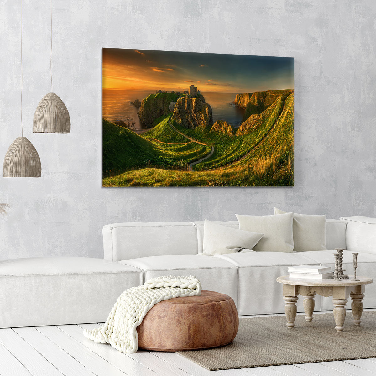 Dunnottar Canvas Print or Poster - Canvas Art Rocks - 6
