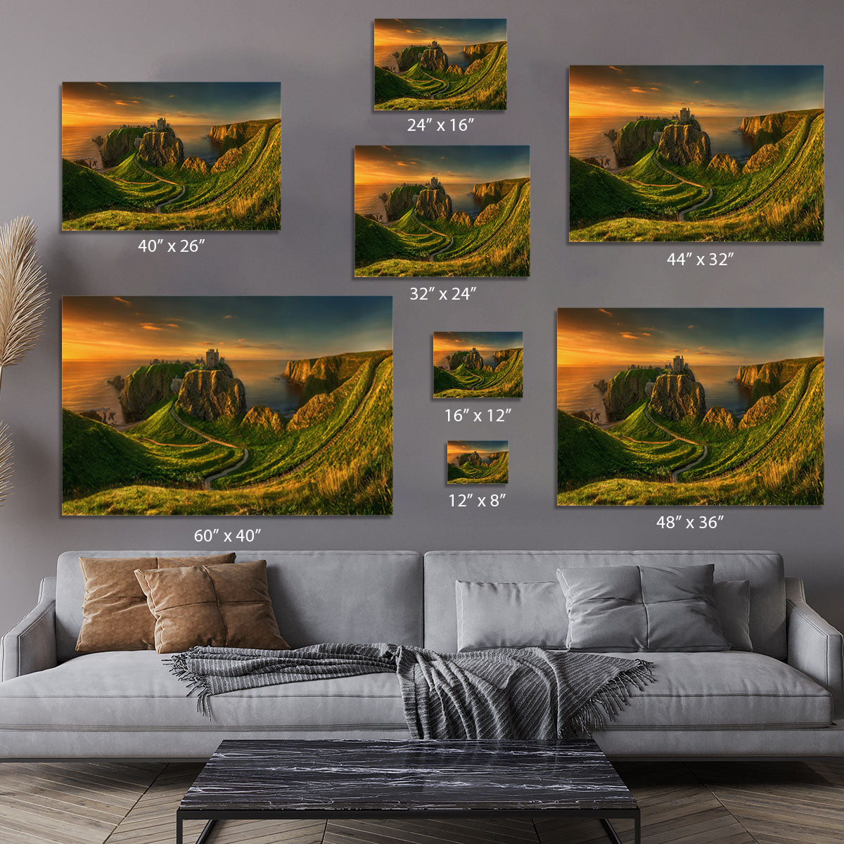 Dunnottar Canvas Print or Poster - Canvas Art Rocks - 7