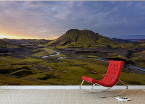 Iceland Highlands Wall Mural Wallpaper - Canvas Art Rocks - 2