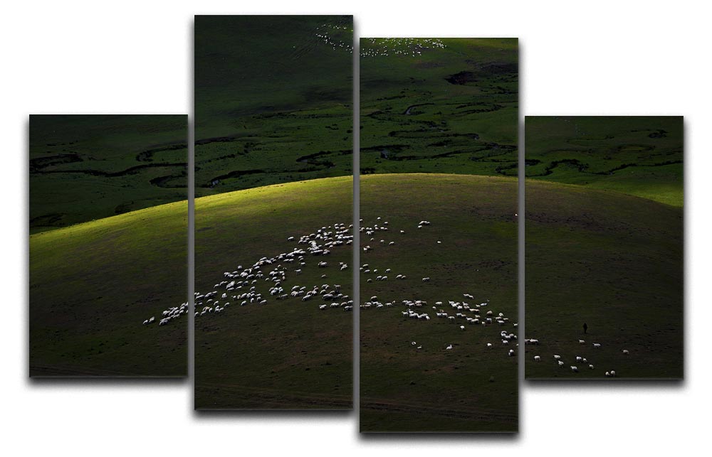 The Perfect Time 4 Split Panel Canvas - Canvas Art Rocks - 1