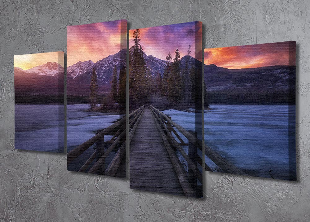 Pyramid Lake 4 Split Panel Canvas - Canvas Art Rocks - 2