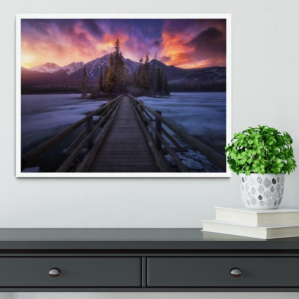 Pyramid Lake Framed Print - Canvas Art Rocks -6