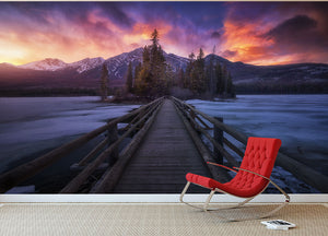 Pyramid Lake Wall Mural Wallpaper - Canvas Art Rocks - 2