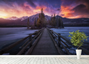 Pyramid Lake Wall Mural Wallpaper - Canvas Art Rocks - 4