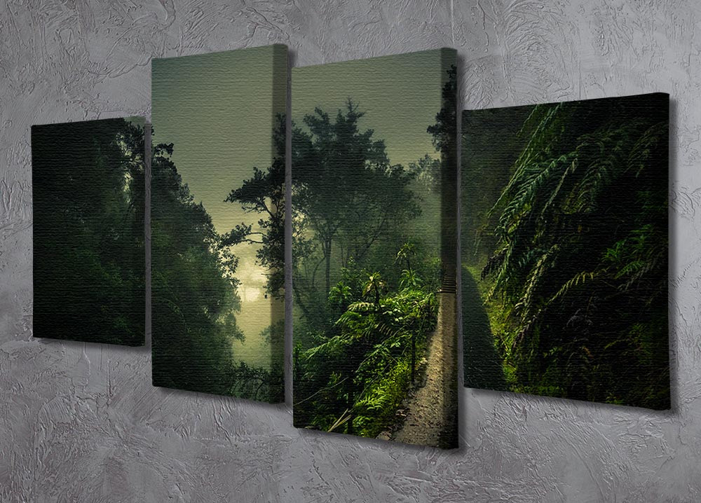 Levada Walk 4 Split Panel Canvas - Canvas Art Rocks - 2