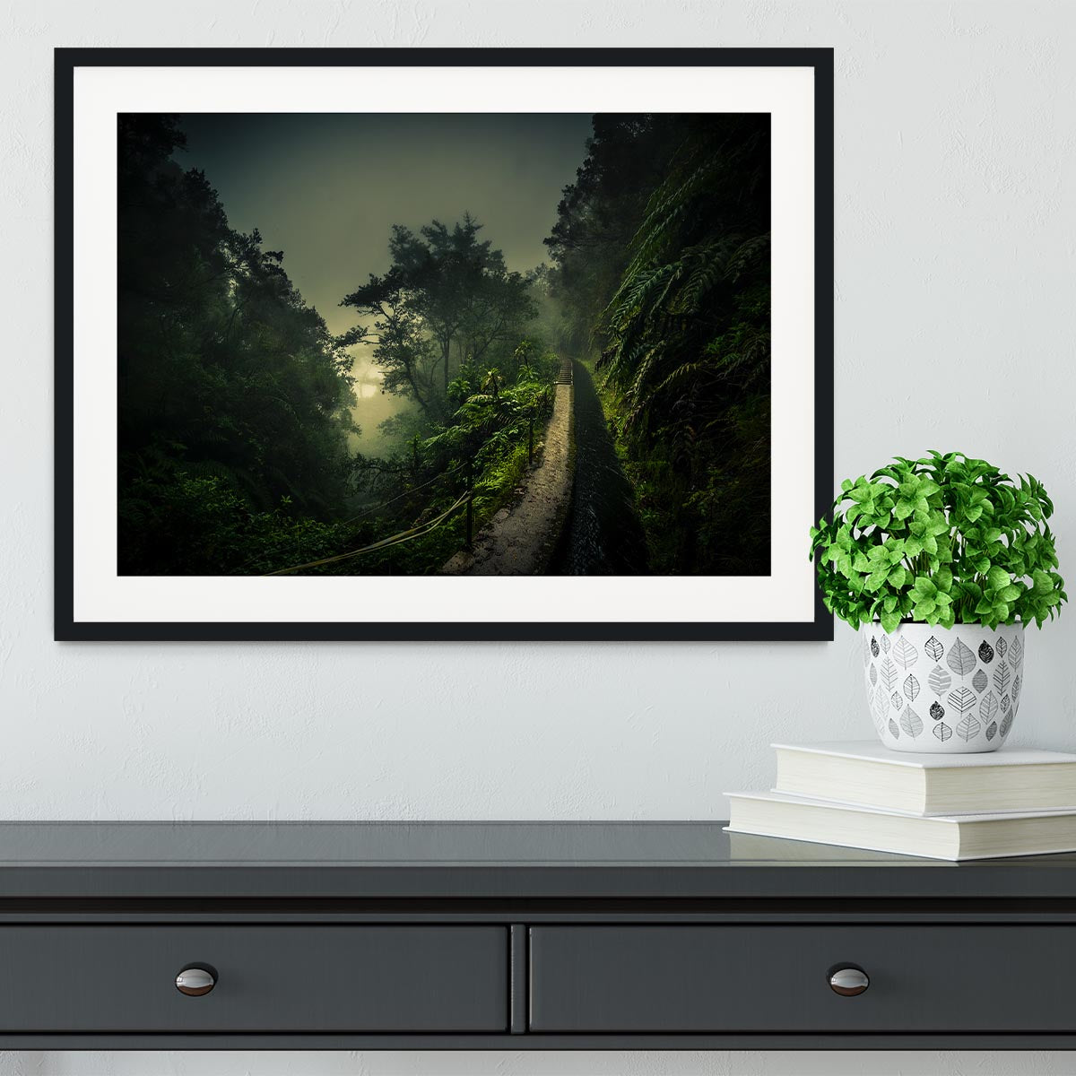 Levada Walk Framed Print - Canvas Art Rocks - 1