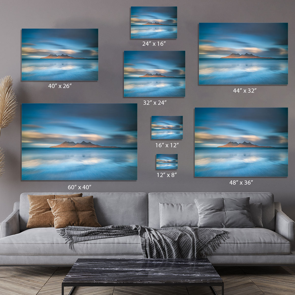 An Epic Sunrise In Eigg Canvas Print or Poster - Canvas Art Rocks - 7