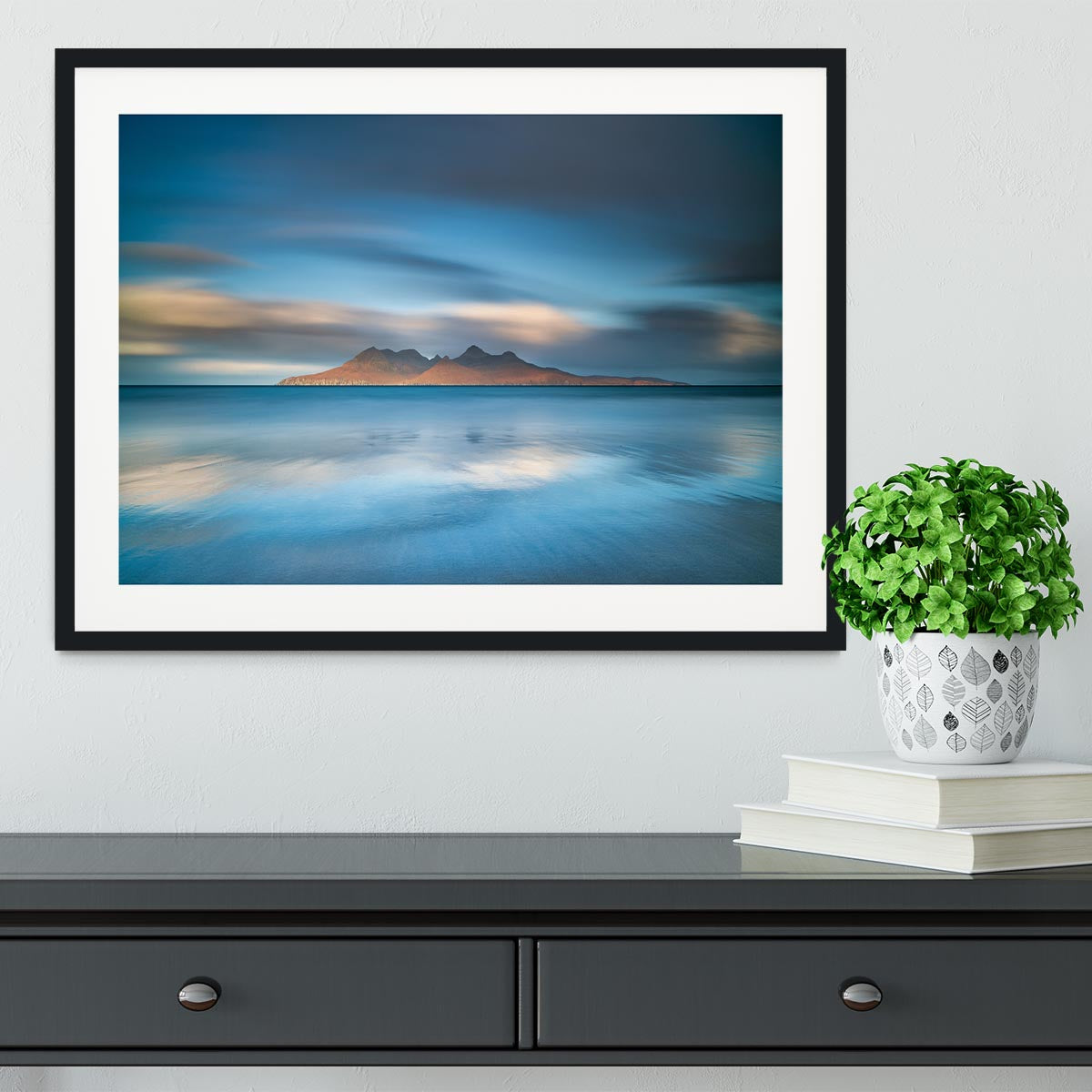 An Epic Sunrise In Eigg Framed Print - Canvas Art Rocks - 1