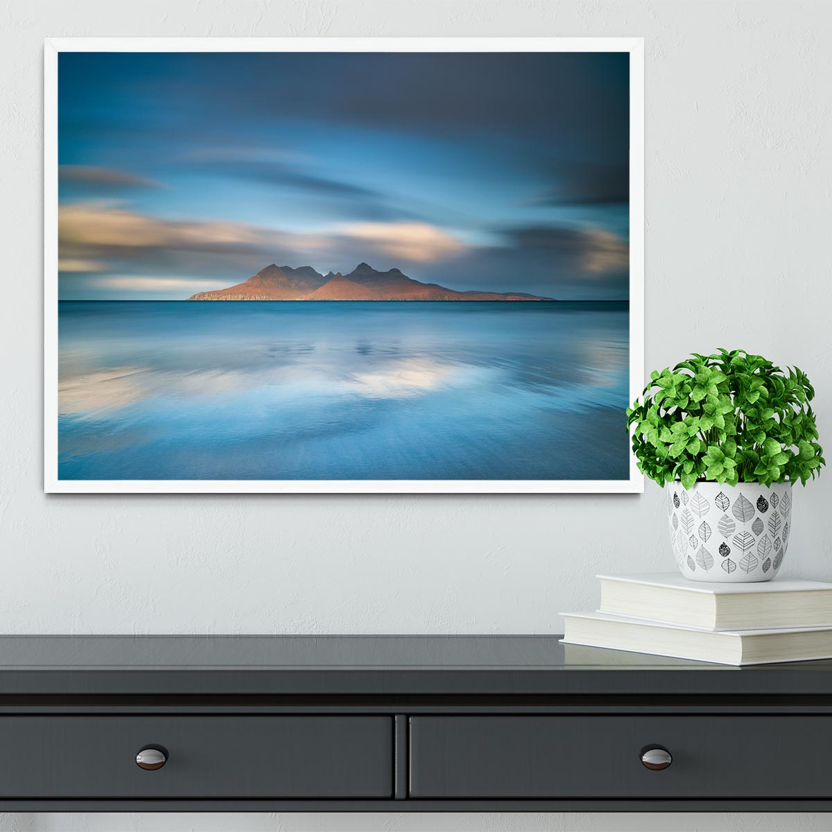 An Epic Sunrise In Eigg Framed Print - Canvas Art Rocks -6