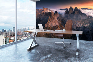 Tre Cime Di Lavaredo Wall Mural Wallpaper - Canvas Art Rocks - 3