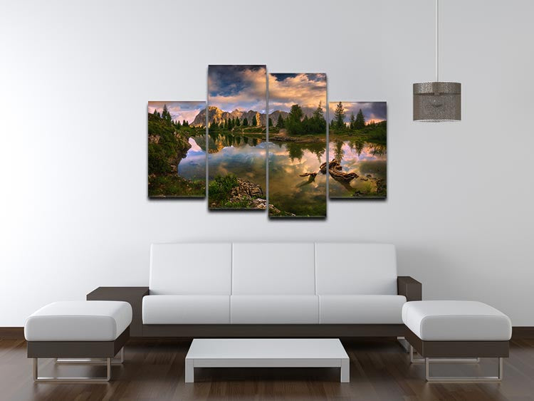 Limides 4 Split Panel Canvas - Canvas Art Rocks - 3