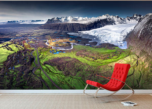 Skaftafell Wall Mural Wallpaper - Canvas Art Rocks - 2