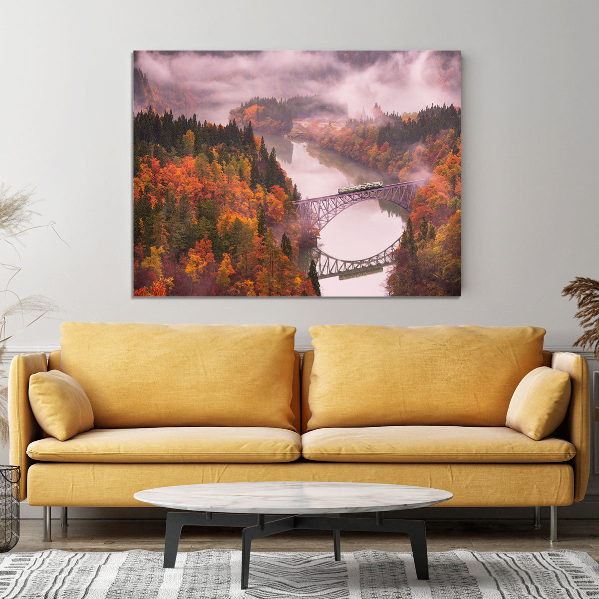 Autumn Tadami Line Canvas Print or Poster - Canvas Art Rocks - 4
