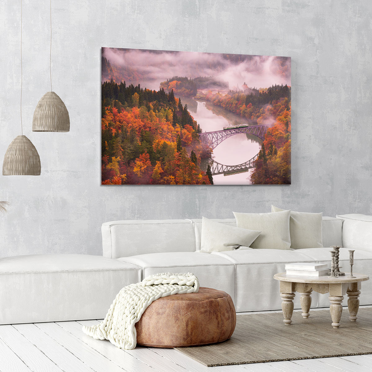 Autumn Tadami Line Canvas Print or Poster - Canvas Art Rocks - 6
