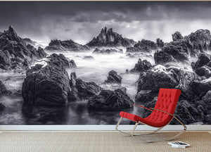 Rocky Seascape Wall Mural Wallpaper - Canvas Art Rocks - 2