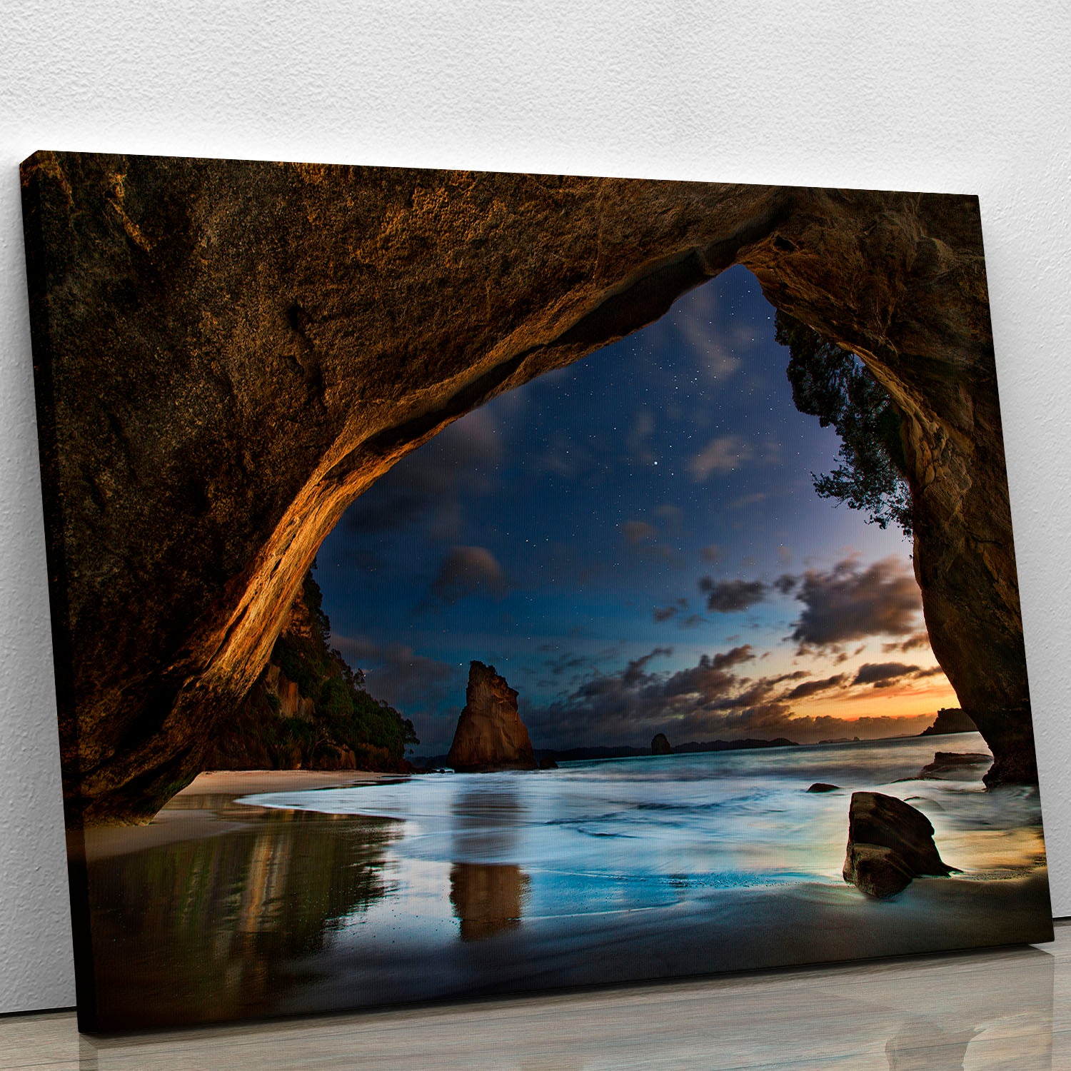 Cathedral Cove Canvas Print or Poster - Canvas Art Rocks - 1