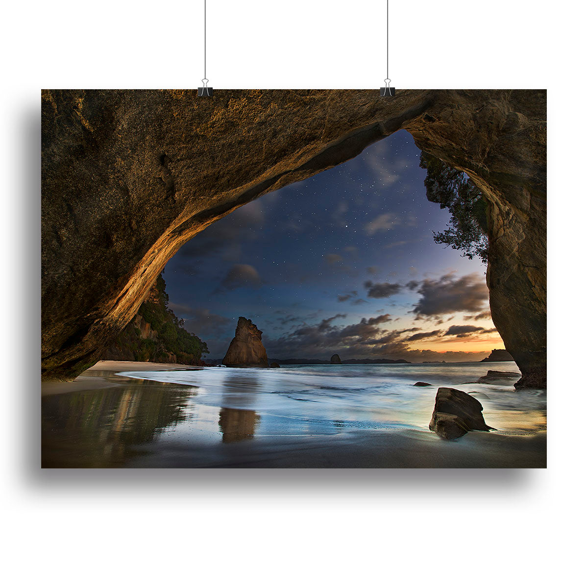 Cathedral Cove Canvas Print or Poster - Canvas Art Rocks - 2