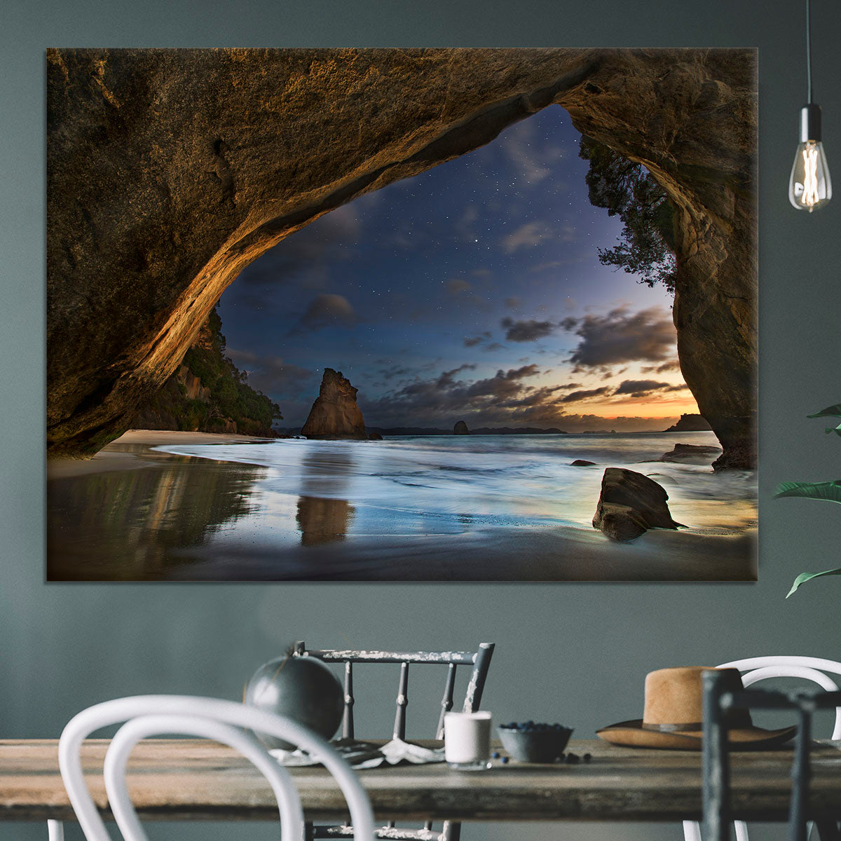 Cathedral Cove Canvas Print or Poster - Canvas Art Rocks - 3