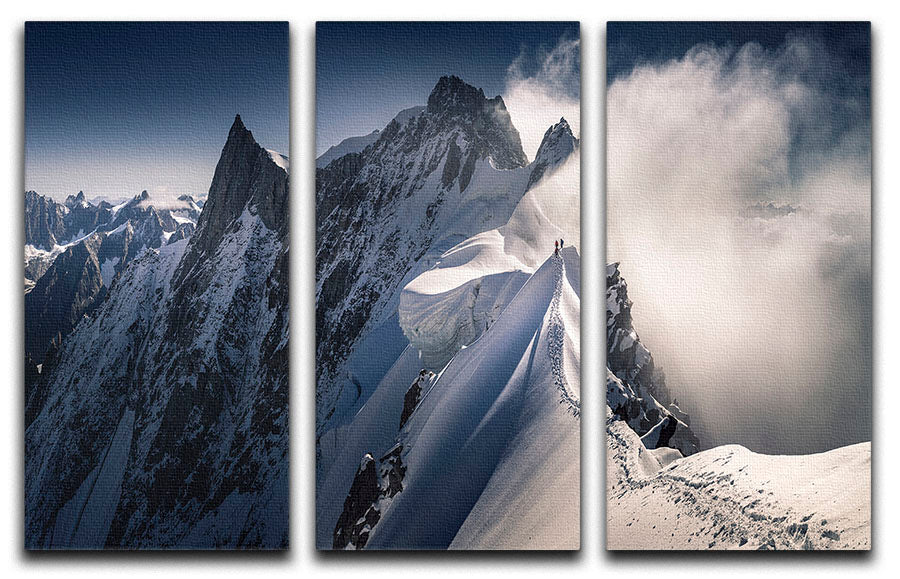 Walking On The Line 3 Split Panel Canvas Print - Canvas Art Rocks - 1