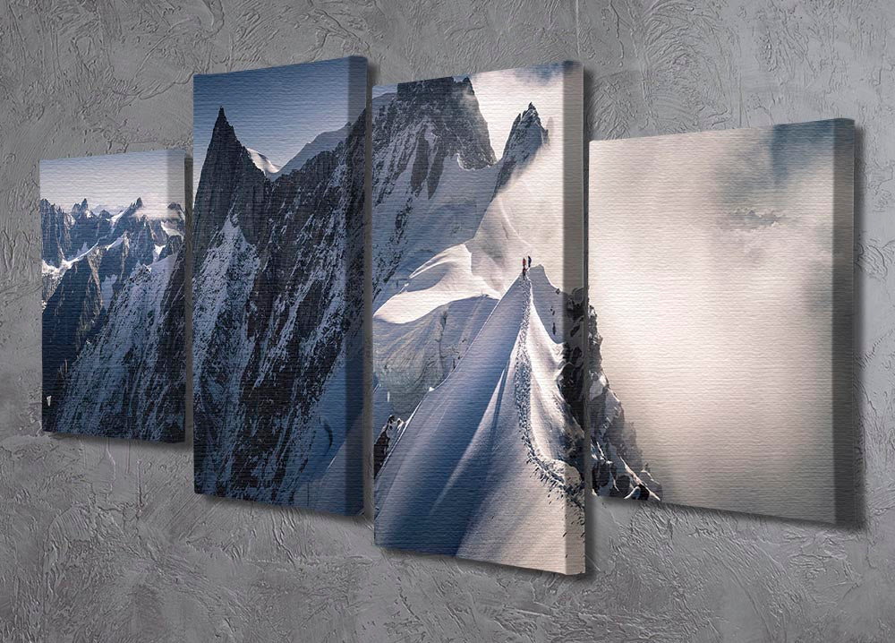 Walking On The Line 4 Split Panel Canvas - Canvas Art Rocks - 2