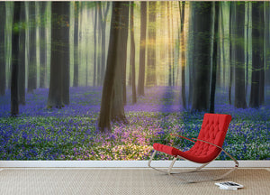 Daydreaming Of Bluebells Wall Mural Wallpaper - Canvas Art Rocks - 2