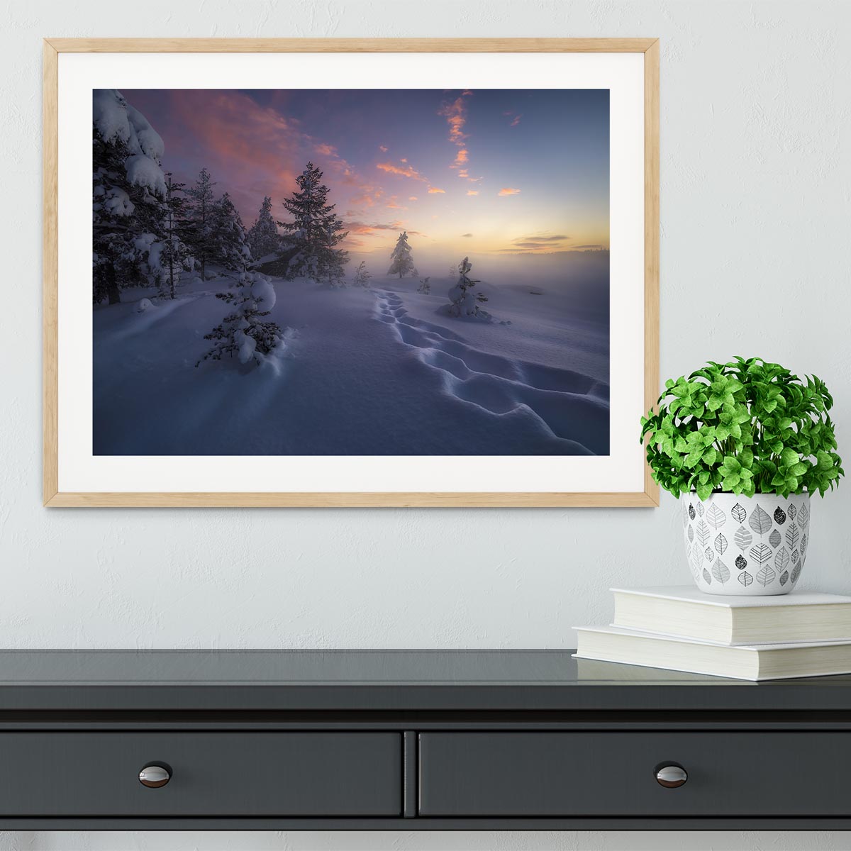 Winter Steps Framed Print - Canvas Art Rocks - 3