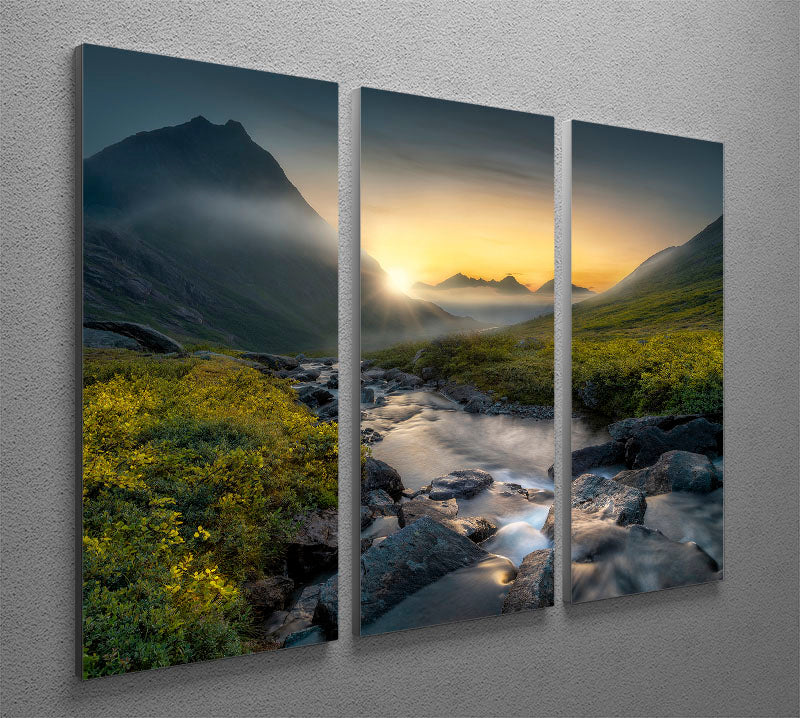 Dreaming 3 Split Panel Canvas Print - Canvas Art Rocks - 2