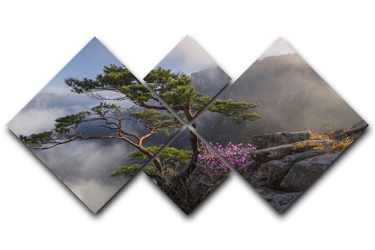 Dream Dancer 4 Square Multi Panel Canvas - Canvas Art Rocks - 1