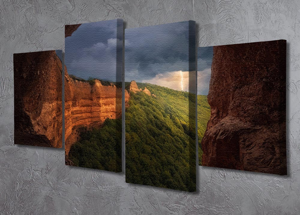 Las Macdulas El Bierzo 4 Split Panel Canvas - Canvas Art Rocks - 2