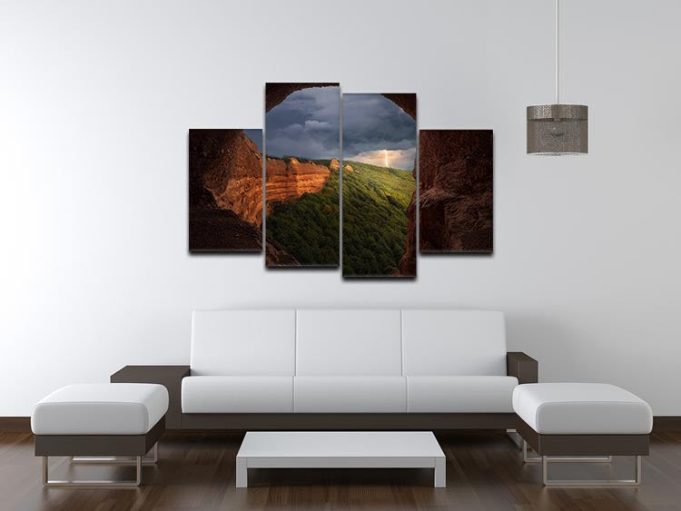 Las Macdulas El Bierzo 4 Split Panel Canvas - Canvas Art Rocks - 3