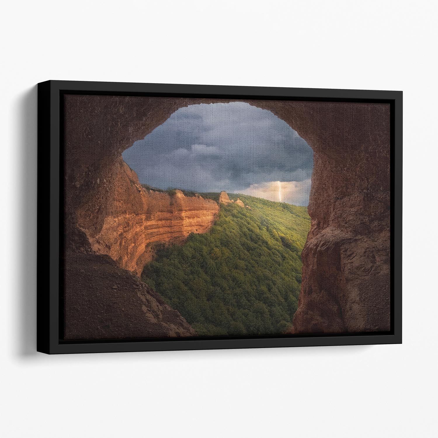 Las Macdulas El Bierzo Floating Framed Canvas - Canvas Art Rocks - 1