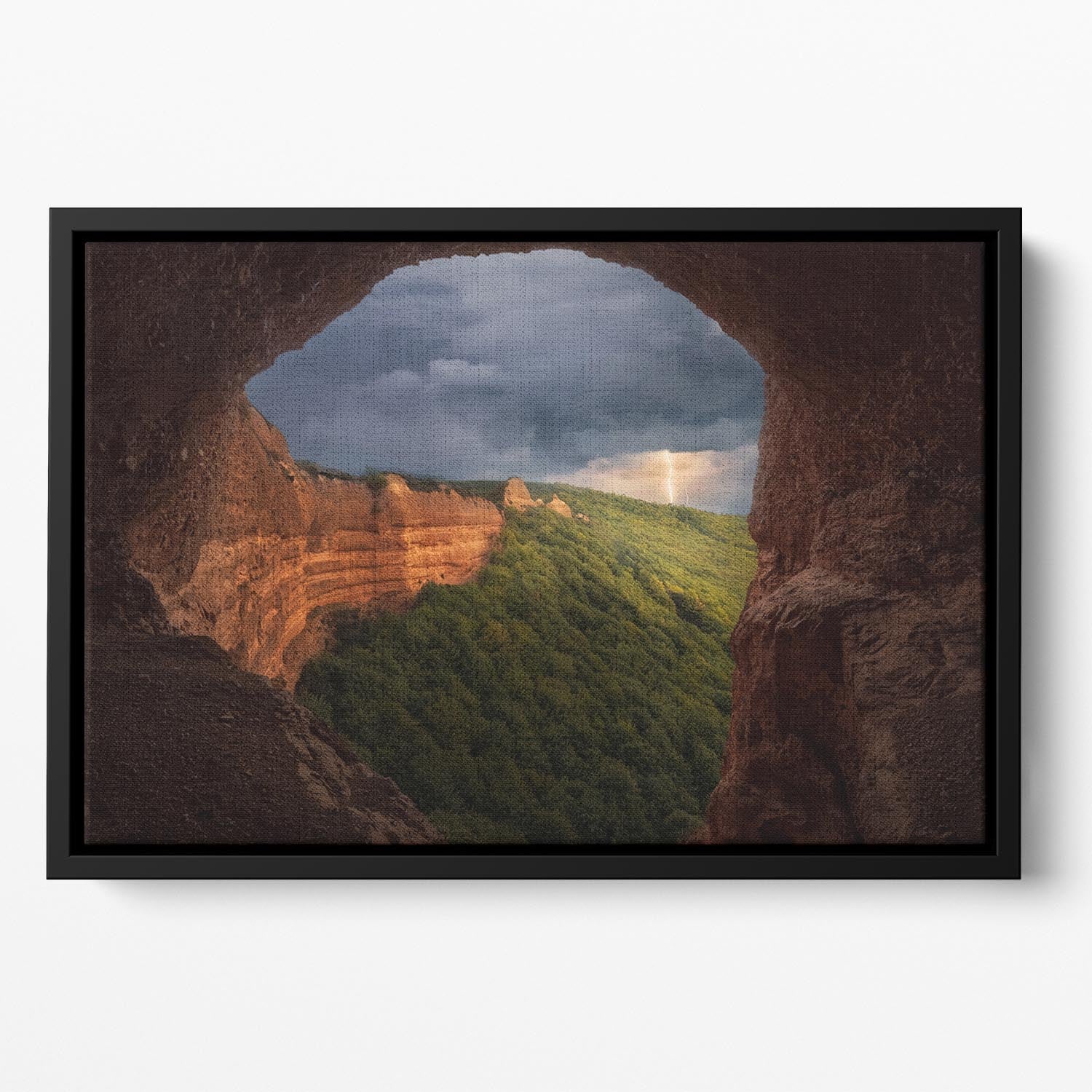 Las Macdulas El Bierzo Floating Framed Canvas - Canvas Art Rocks - 2