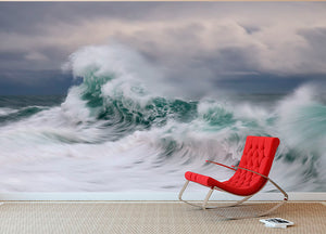 Wave Wall Mural Wallpaper - Canvas Art Rocks - 2