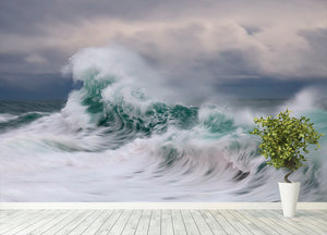 Wave Wall Mural Wallpaper - Canvas Art Rocks - 4