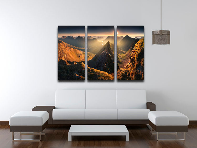 Mullach En Rathein 3 Split Panel Canvas Print - Canvas Art Rocks - 3