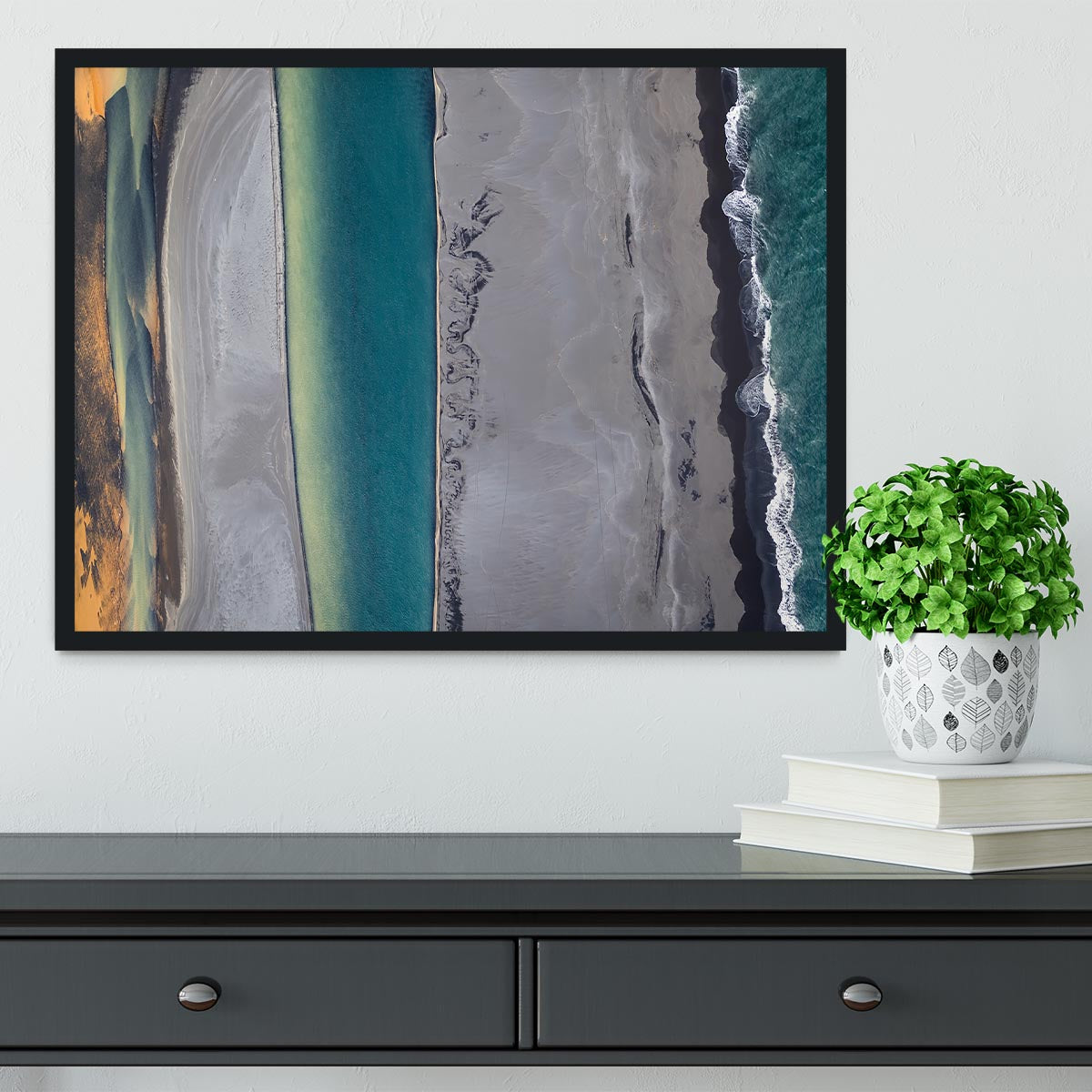 Icelandic Coastline Framed Print - Canvas Art Rocks - 2