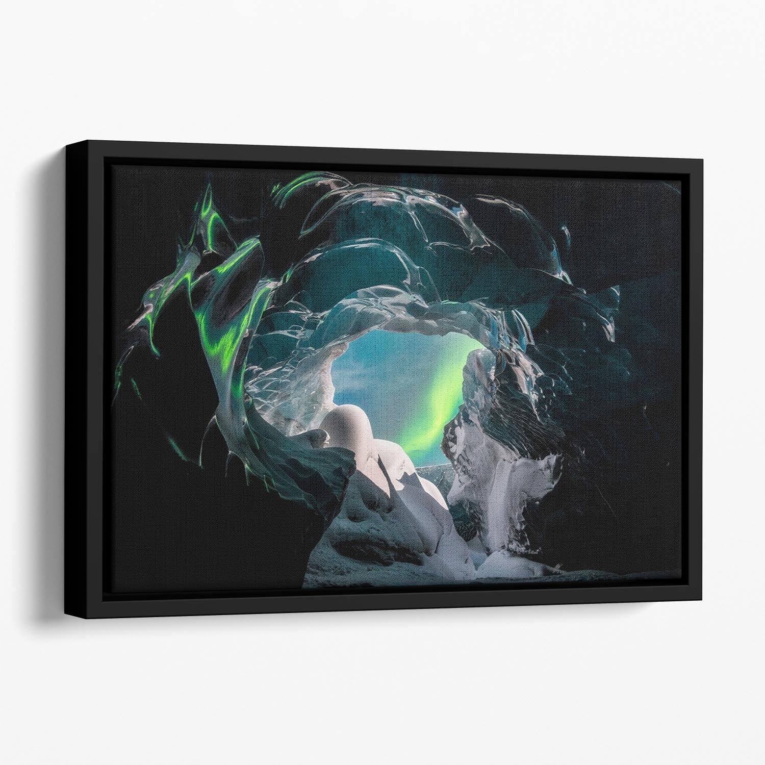 Wonders Of Iceland Floating Framed Canvas - Canvas Art Rocks - 1