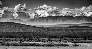 The Alaskan Range Wall Mural Wallpaper - Canvas Art Rocks - 1