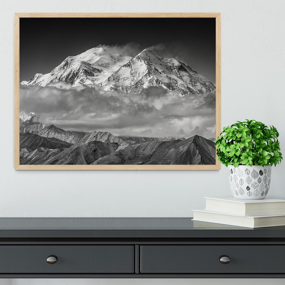 Denali From The Opposing Ridge Line Framed Print - Canvas Art Rocks - 4