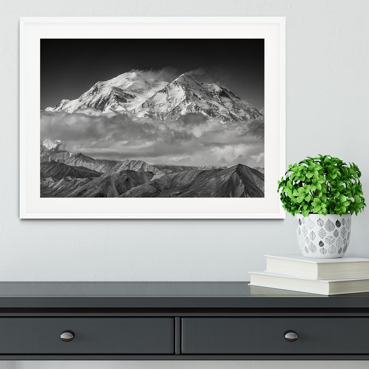 Denali From The Opposing Ridge Line Framed Print - Canvas Art Rocks - 5