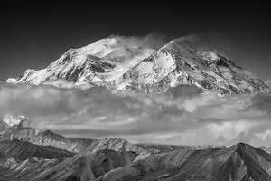 Denali From The Opposing Ridge Line Wall Mural Wallpaper - Canvas Art Rocks - 1