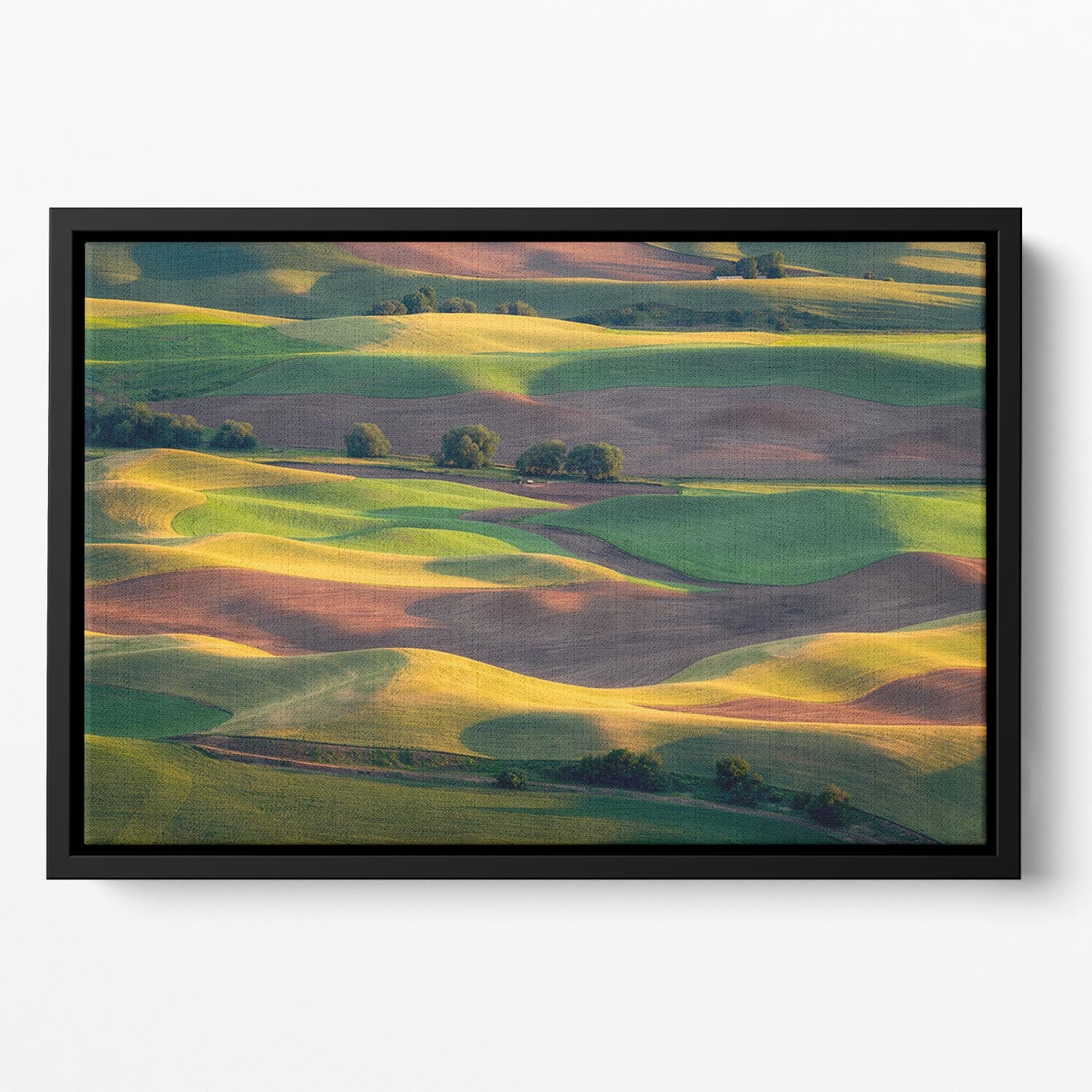 Colorful Palouse Floating Framed Canvas - Canvas Art Rocks - 2